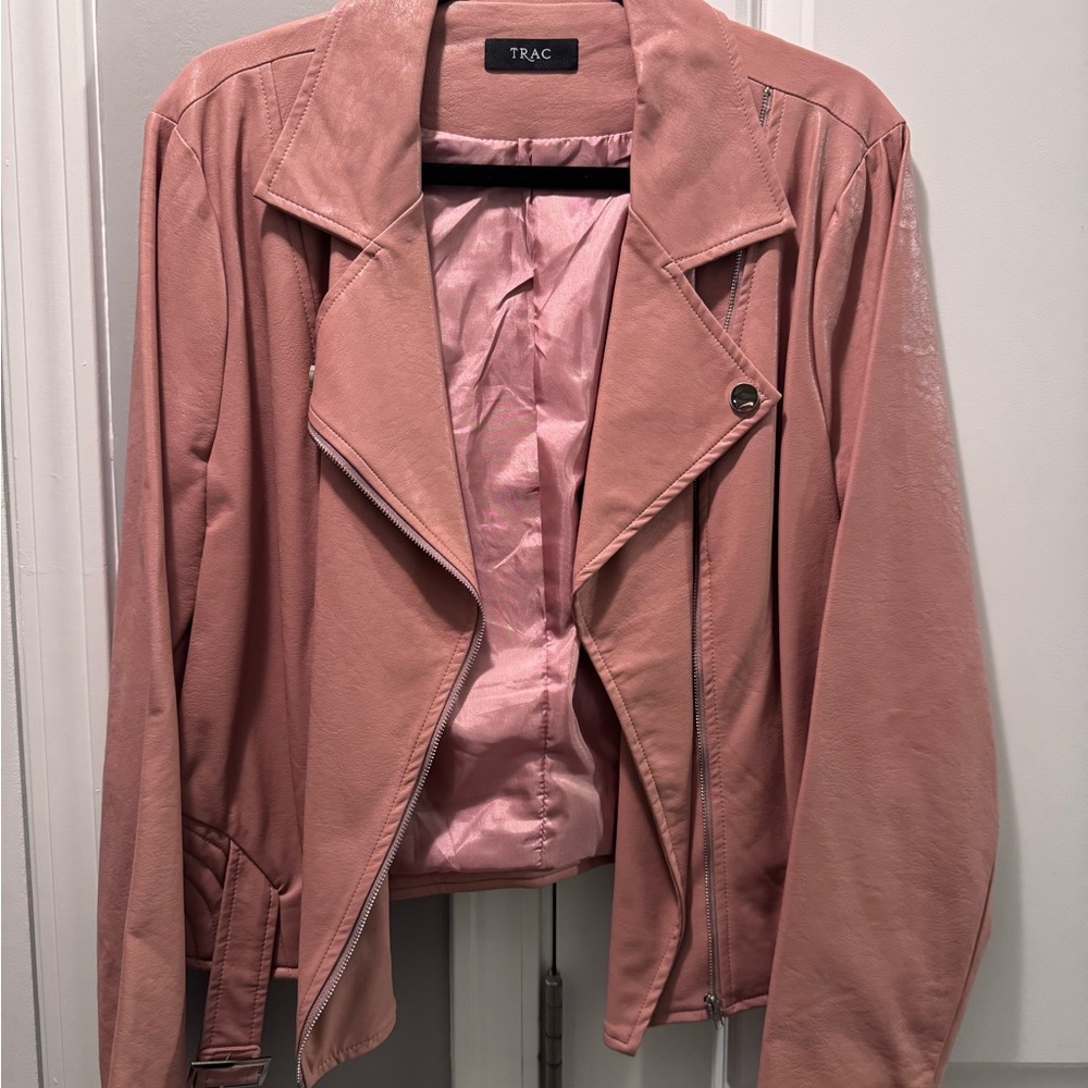 TRAC Women's Blush Leather Jacket
